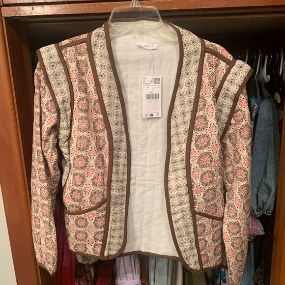 Mango Printed Quilted Jacket - Picture 2 of 2